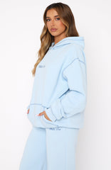 Instant Attraction Oversized Hoodie Baby Blue