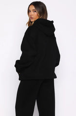 Ready To Go Oversized Hoodie Black