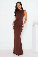 Investment Piece Maxi Dress Brown