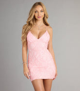 Briella Sequin Beaded Bodycon Mini Dress