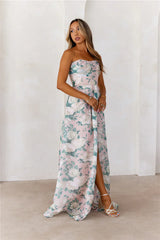 Elegant Essence Strapless Maxi Dress
