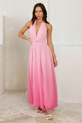 Kiss And Tell Halter Maxi Dress