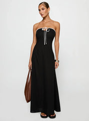 Bijou Strapless Maxi Dress Black