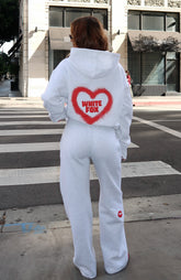 11th Street City Girl At Heart Wide Leg Sweatpants Cherry Glaze