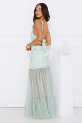 Pretty Girl Phase Mesh Maxi Dress