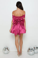 Luxe Language Off Shoulder Mini Dress