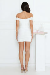 Gorgeous Nights Off Shoulder Mini Dress