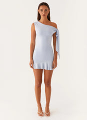 Palm House Mini Dress - Blue