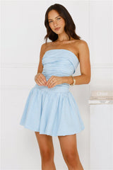Softest Gaze Strapless Mini Dress
