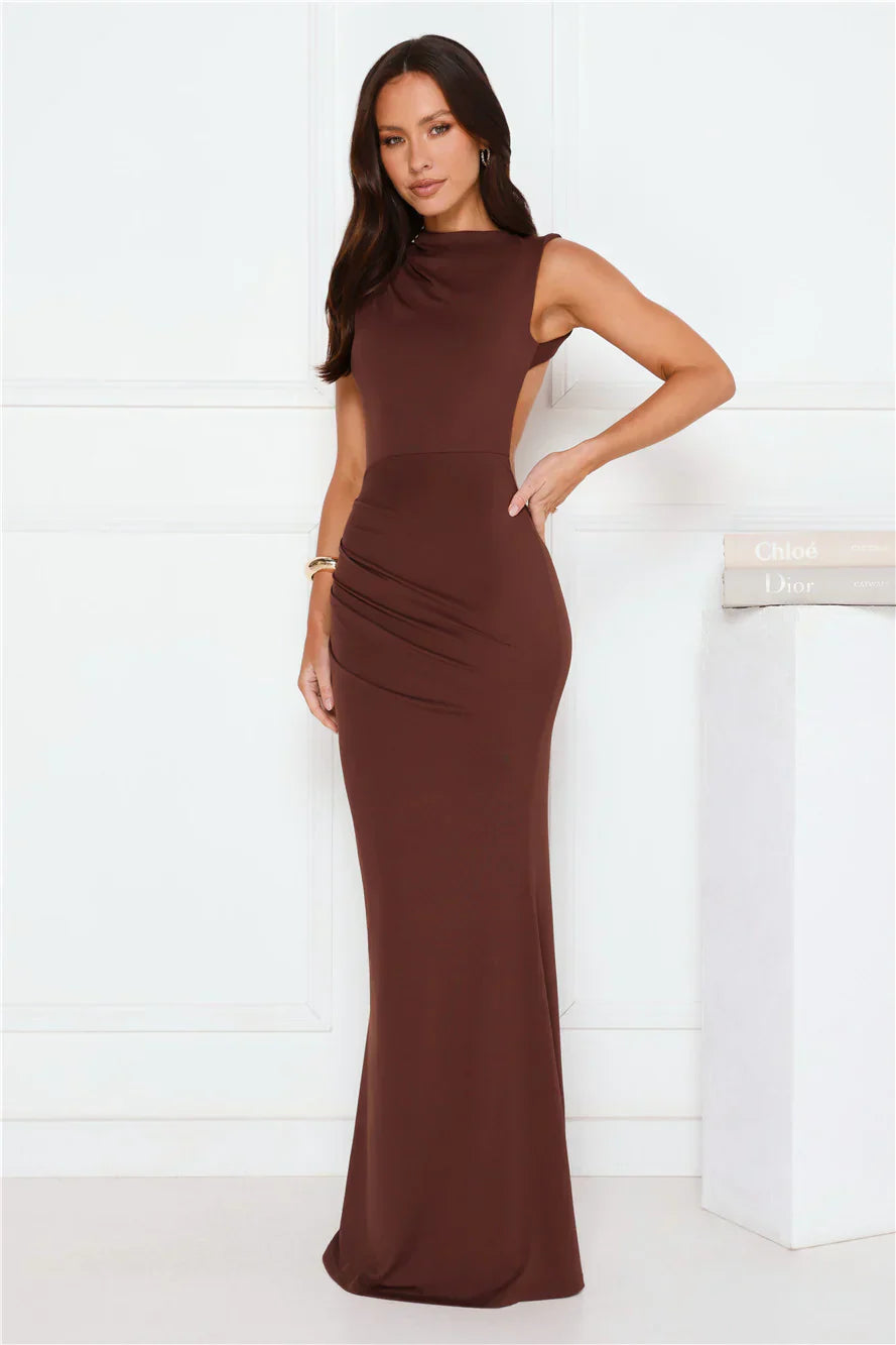 Investment Piece Maxi Dress Brown