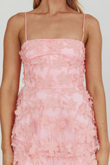 Dori Floral Embellished Maxi Dress Blush