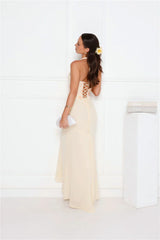 Silver Lining Love Halter Maxi Dress