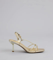Delicately Dangerous Strappy Slingback Heels