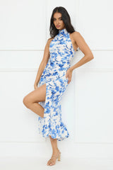 Cupid’S Kiss Halter Midi Dress