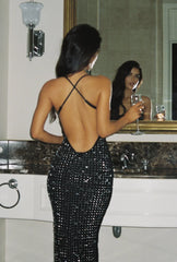 Ciaran Maxi Dress Black Sparkle