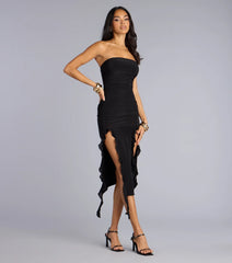 Can’t Look Away Tube Midi Dress