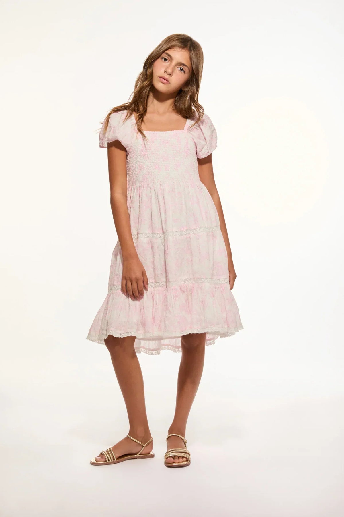 Girls Muriella Cotton Toile Print Dress