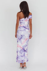 Gala One-Shoulder Maxi Dress Orchid Lilac