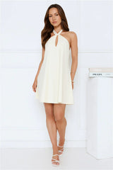 Breezy Beauty Halter Mini Dress