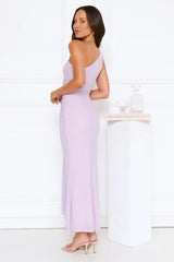 Style Capital One Shoulder Mesh Maxi Dress