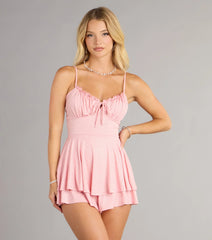 Sugar Rush Sparkle Tie-Back Romper