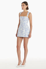 Bethany Skort Romper in Toile Brocade