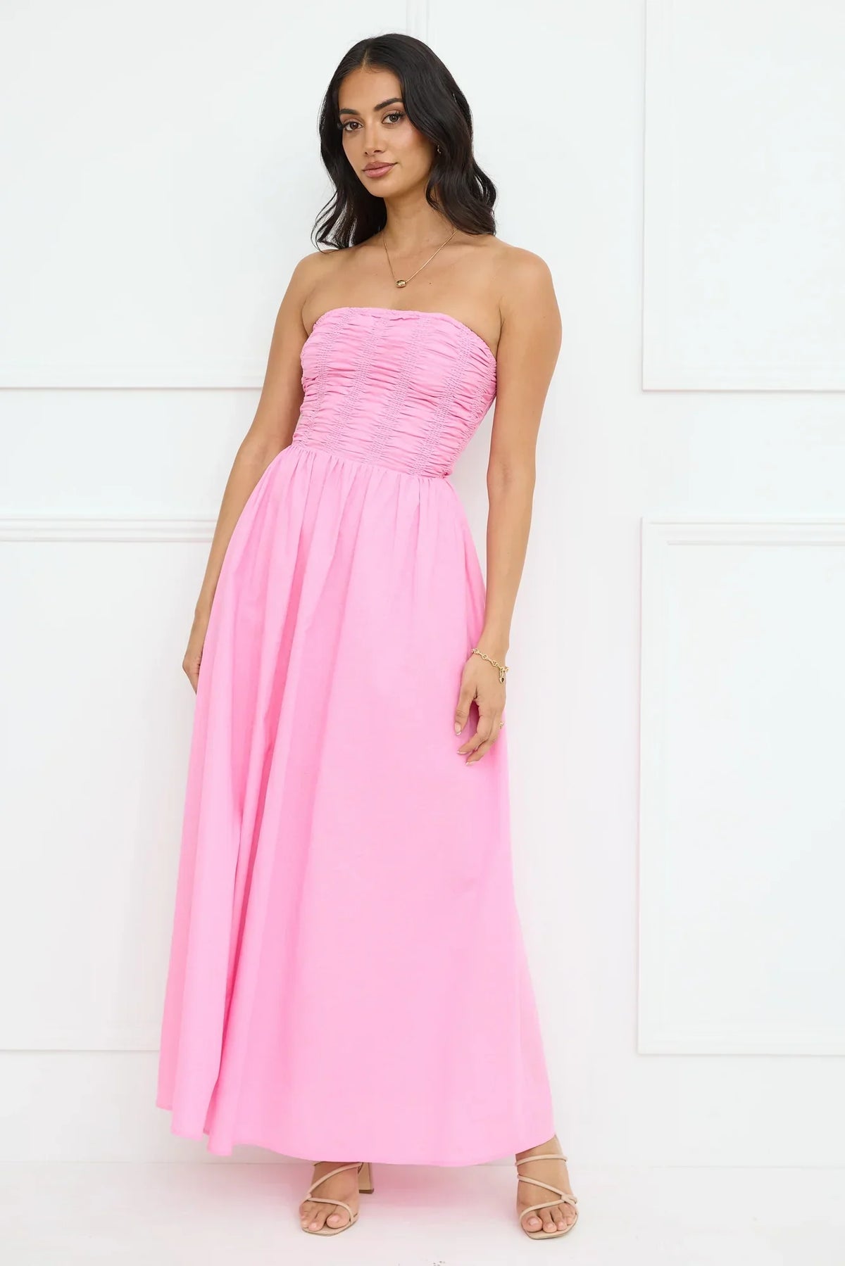 Luciana Strapless Maxi Dress