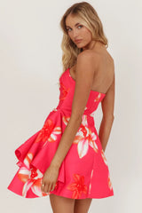 Minnesota Strapless Mini Dress Orchid Pink