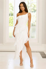 Embrace The Dream One Shoulder Midi Dress