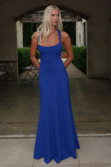 Alara Lace-Up Back Dress - Navy