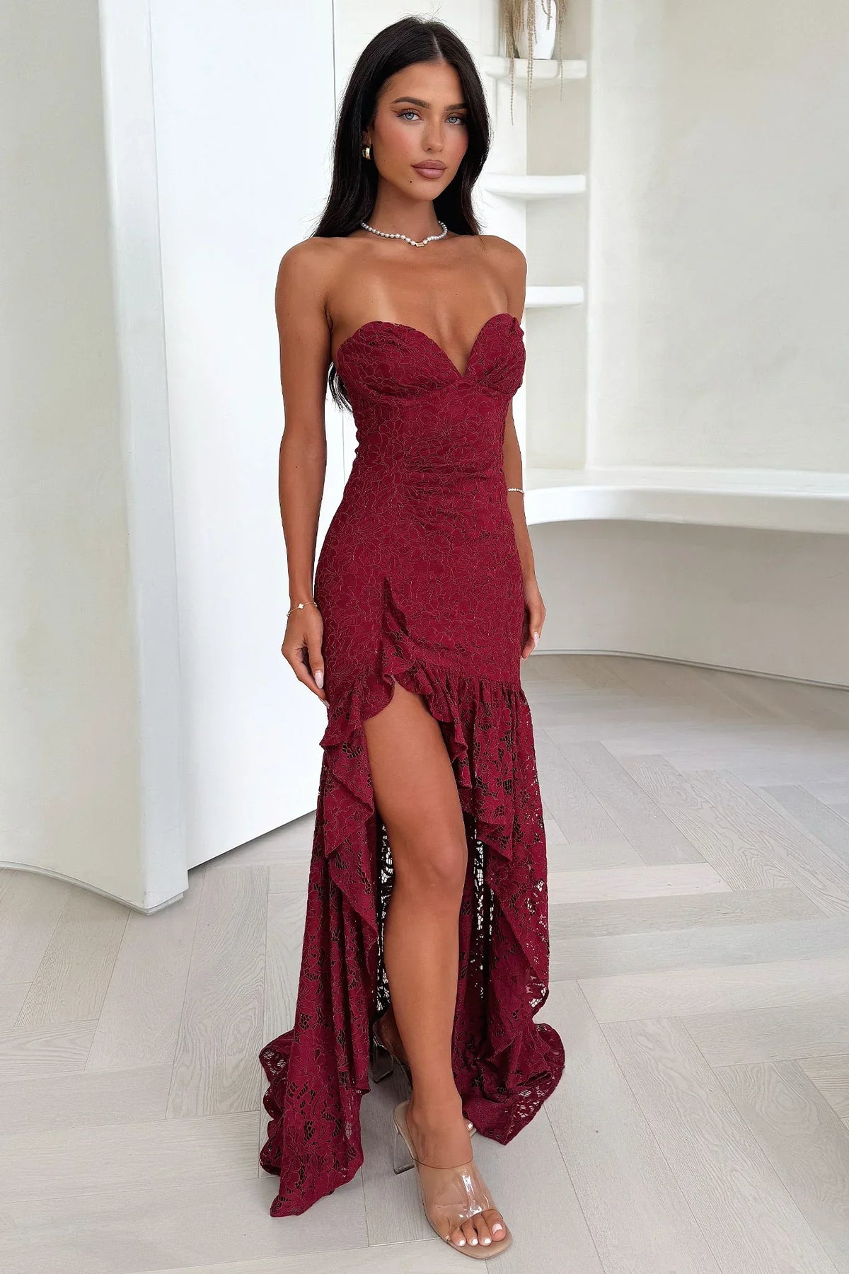 Everdine Maxi Dress - Burgundy