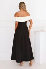 Too Hot To Handle Off Shoulder Maxi Dress