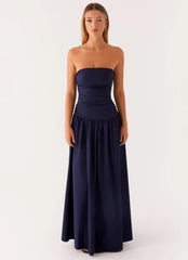 Exclusive - Carmel Maxi Dress - Navy