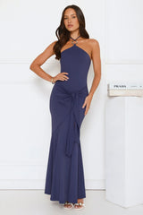 Twirl Season Halter Maxi Dress