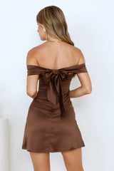 Effortless Allure Off Shoulder Mini Dress