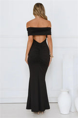 Vibe On Point Off Shoulder Maxi Dress