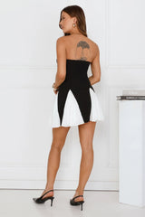 Midnight Upload Strapless Mini Dress
