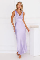 Crystal Luxe Satin Maxi Dress