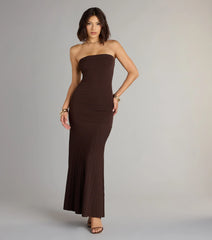All Eyes On You Strapless Maxi Dress