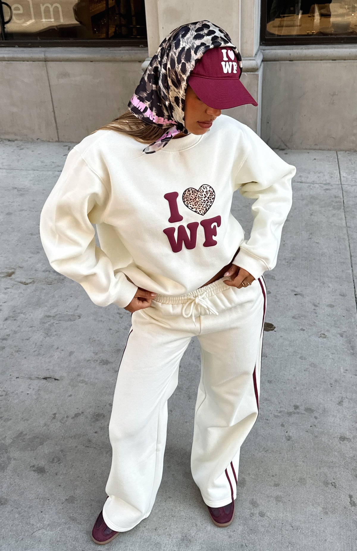 11th Street Concrete Jungle Oversized Sweater Cake Batter