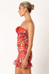 Zuri Rosette Mini Dress