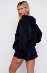Took The Fall Oversized Hoodie Navy